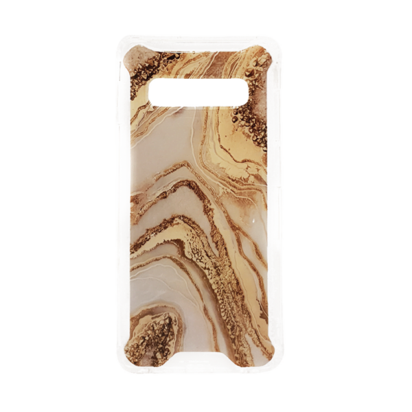Samsung Galaxy S10 Plus - MG Design Backcover - Goud Marble