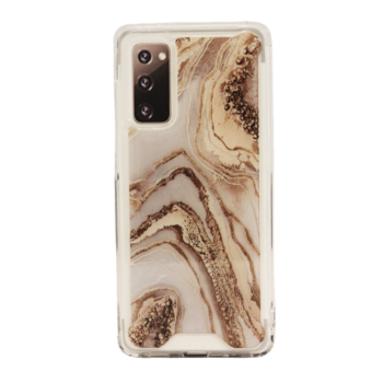 Samsung Galaxy S20 FE - MG Design Backcover - Goud Marble
