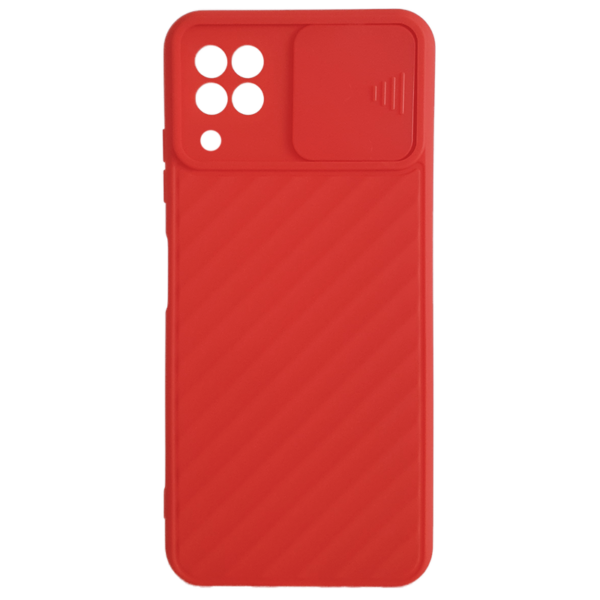 Samsung Galaxy A12 backcover met camera bescherming - Rood