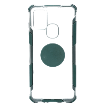 Samsung Galaxy A21s - Backcover met valbescherming – Groen