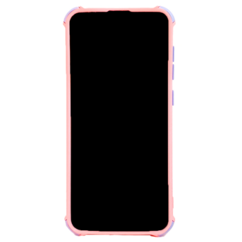 Samsung Galaxy A71 - Siliconen backcover met paarse accenten – Roze