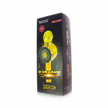 Draadloze Karaoke Microfoon (Disco) – Zwart WS-668