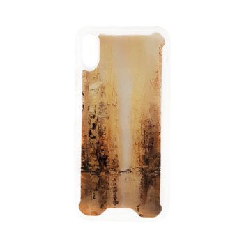 Apple iPhone Xs Max - MG Design Backcover - Brown Stone Marble