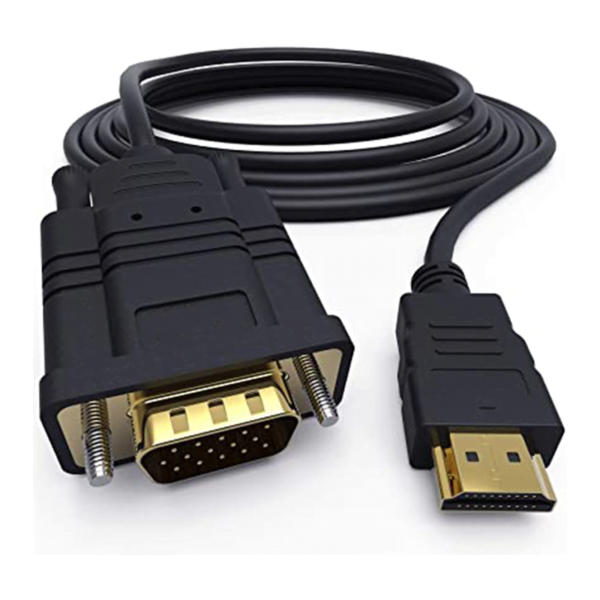 VGA Naar HDMI Kabel - 1 Meter - Zwart