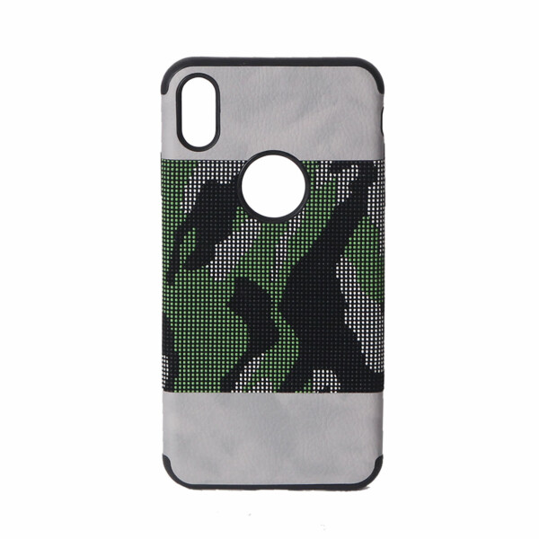 Apple iPhone XS Max Backcover – Army Grijs