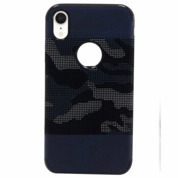 Apple iPhone XR Backcover - Army Blauw