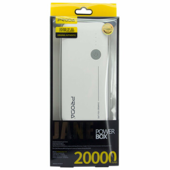 Proda Powerbank Jane - 20000 mAh - Wit