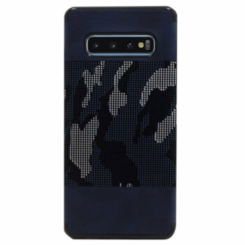 Samsung Galaxy S10 Plus Backcover - Army Blauw