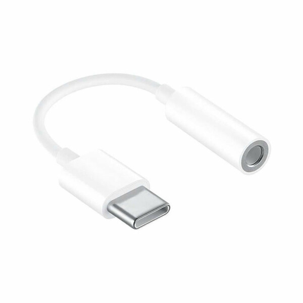 Apple Type C naar 3.5mm Oortelefoon Jack Adapter – Wit