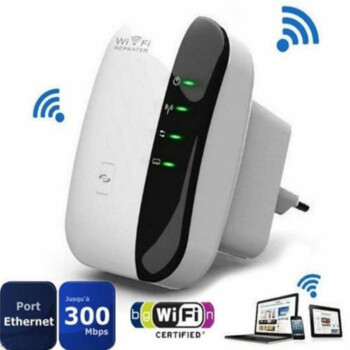 Wifi repeater router ap 2,4ghz draadloze 802.11n versterker extender 300 Mbps wit
