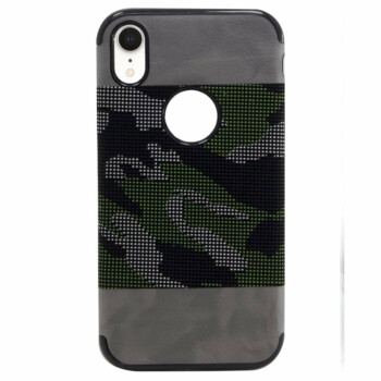 Apple iPhone XR Backcover - Army Grijs