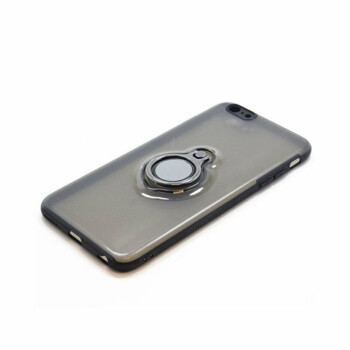 Apple iPhone 7 Plus Backcover Ringhouder Hoesje - Zwart