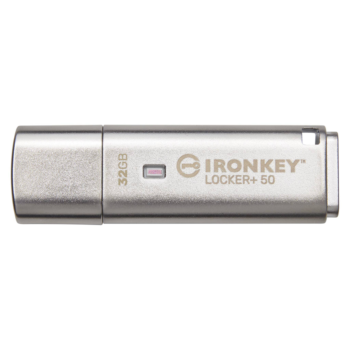 Kingston IronKey Locker+ 50 USB - 32GB - Flash Drive