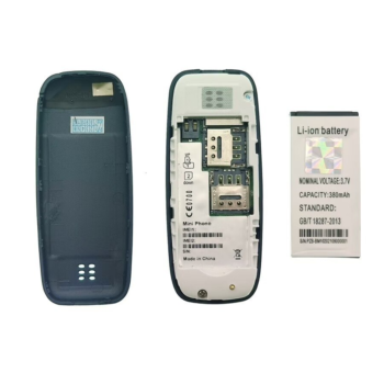 Ezra Mobile MC01 - Mini GSM telefoon - Rood/Zilver